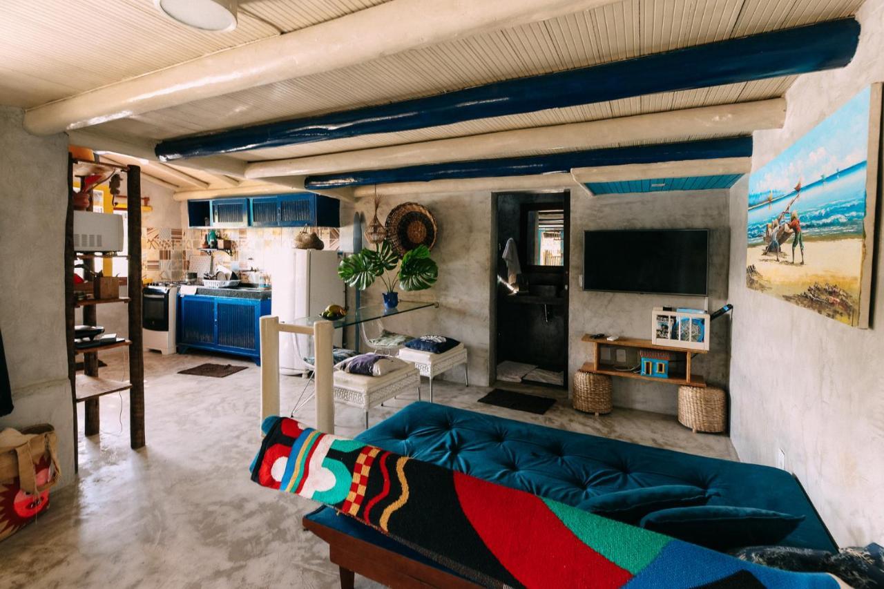 Casinha Azul Caraiva - Casa Completa Na Beira Do Rio Villa Dış mekan fotoğraf